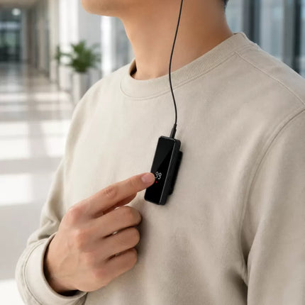 Dijital Ekranlı Bluetooth Kulaklık Tek Kulaklıklı Klipsli Kompakt Tasarım