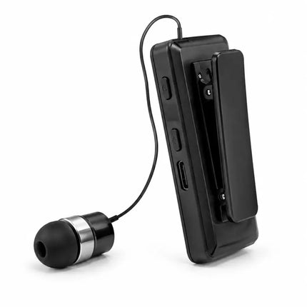 Klipsli Bluetooth Kulaklık Kısa Kablolu Tek Kulaklık Taşınabilir Günlük Kullanım