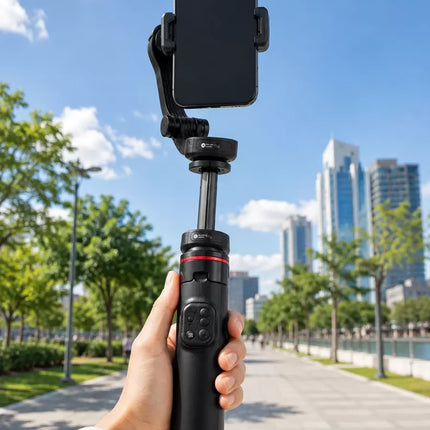 360° AI Akıllı Takipli Selfie Stick Gimbal Stabilizatör Bluetooth Kumandalı Uzayabilir Telefon Tripodu