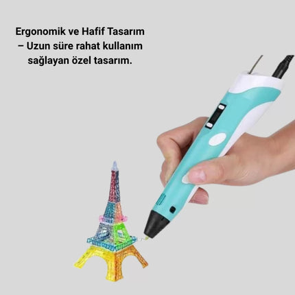 Çocuklar İçin Güvenli 3D Yazıcı Kalem