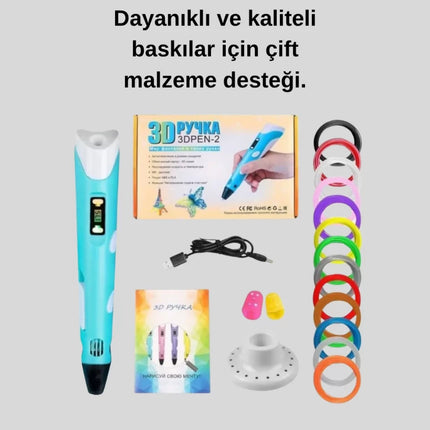 Çocuklar İçin Güvenli 3D Yazıcı Kalem