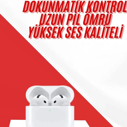 4.Nesil Bluetooth Kulaklık Yüksek Ses Kaliteli Dokunmatik Kontrol Özellikli Yeni Nesil