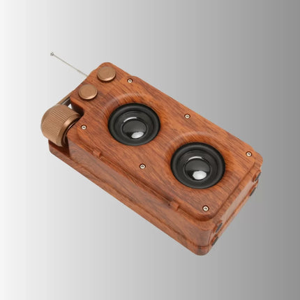 Retro Radyo Tasarım Bluetooth Hoparlör 1800mAh Uzun Çalma Süresi