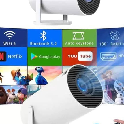 Sinema Projektörü Android HDMI USB WİFİ Ses Çıkışlı Ayaklı Projeksiyon Taşınabilir Yeni Nesil