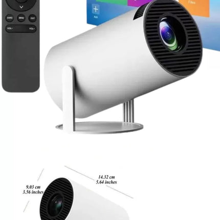 Sinema Projektörü Android HDMI USB WİFİ Ses Çıkışlı Ayaklı Projeksiyon Taşınabilir Yeni Nesil