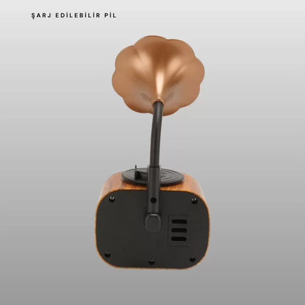 Taşınabilir Mini Retro Radyo Bluetooth Hoparlör USB SD AUX Destekli Yeni Nesil