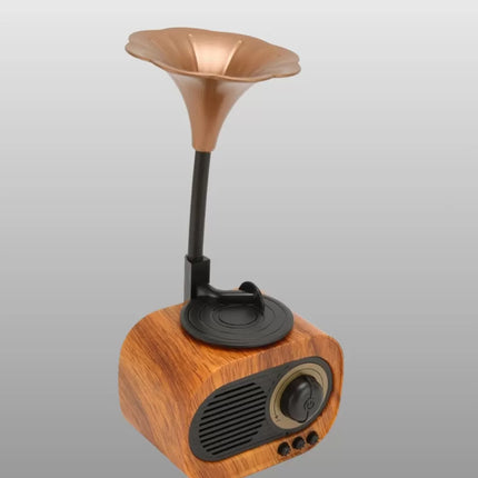 Mini Nostaljik Bluetooth Hoparlör FM Radyo 8 Saat Batarya Yeni Nesil