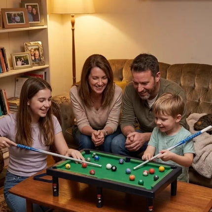 Çocuklar İçin Bilardo Seti Masaüstü Snooker ve Pool Oyuncak