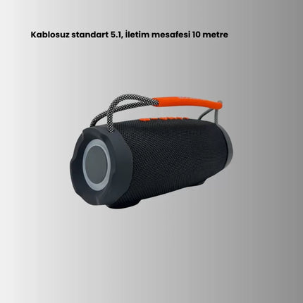 Bluetooth 5.1 Kablosuz Hoparlör Derin Bas RGB Işıklı Yeni Nesil