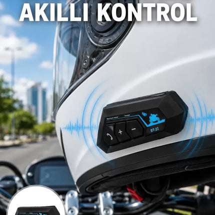 Bluetooth Kask Kulaklığı Intercom 5.0 Bluetooth Android ve İOS Uyumlu Yeni Nesil