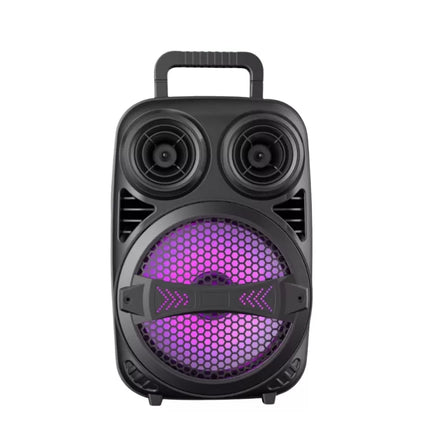 RGB Işıklı Bluetooth Karaoke Hoparlör Mikrofonlu USB TF Kart Destekli Taşınabilir Speaker