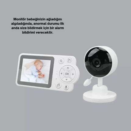 Gece Görüşlü Bebek Kamerası Ninni ve Alarm Özellikli Yeni Nesil