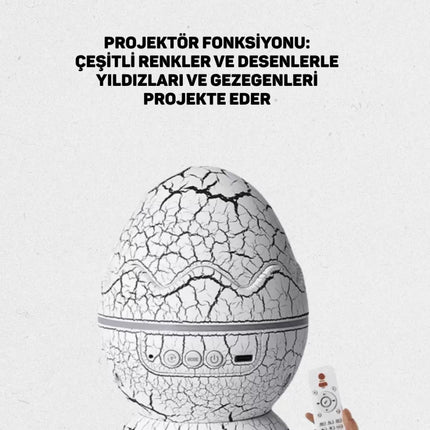 Uzaktan Kumandalı, USB Girişli, Döner Projektör Lamba Yeni Nesil