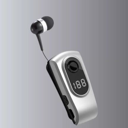 Profesyonel Bluetooth Kulaklık – Klipsli, Titreşimli, Dijital Göstergeli