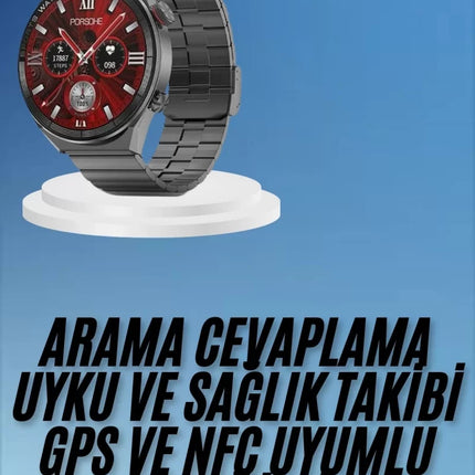 Çağrı Cevaplama Sesli Asistan Çoklu Dil Desteği 5.0 Bluetooth Akıllı Saat