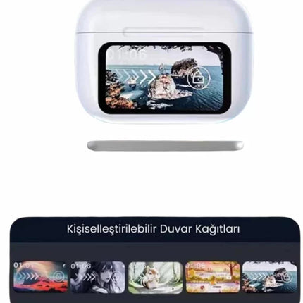Dokunmatik Ekranlı ANC/ENC Yeni Nesil Pro Bluetooth Kulaklık Dokunmatik Ekran