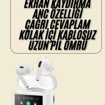 Dokunmatik Ekranlı Bluetooth Kulaklık TWS İOS Android Tüm Telefonlara Uyumlu Kulaklık