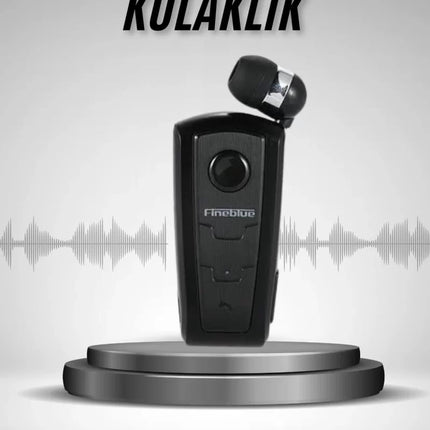 Makaralı Bluetooth Kulakiçi Yaka Kulaklığı Kablosuz Kulaklık