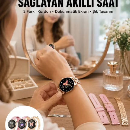 Akıllı Saat – Kalp Atış Takipli, Spor Modlu, Uzun Pil Ömürlü Yeni Nesil
