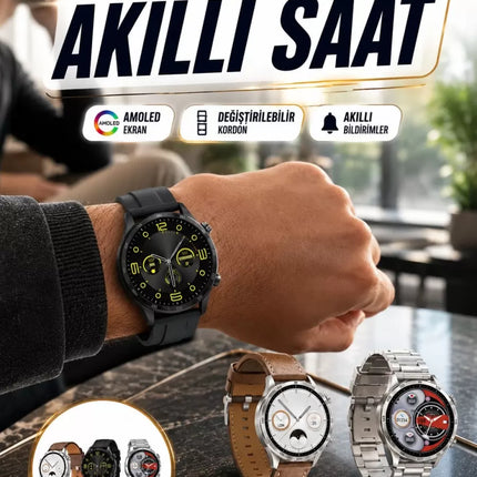 Akıllı Saat 5.0 Bluetooth Bağlantılı Sağlık ve Uyku Takibi Sosyal Medya Girişli Yeni Nesil