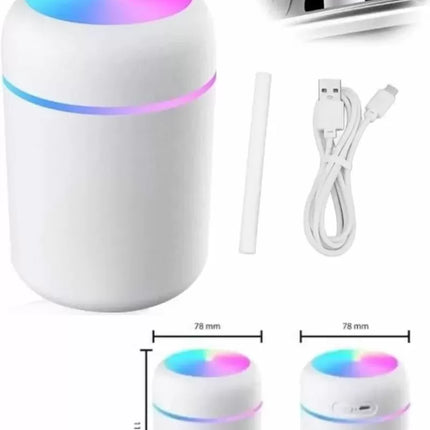 Hava Nemlendirici Buhar Makinesi Led Işıklı USB Dekoratif Nemlendirici Yeni Nesil