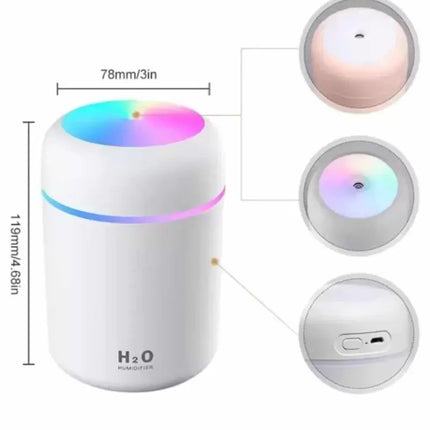 Hava Nemlendirici Buhar Makinesi Led Işıklı USB Dekoratif Nemlendirici Yeni Nesil