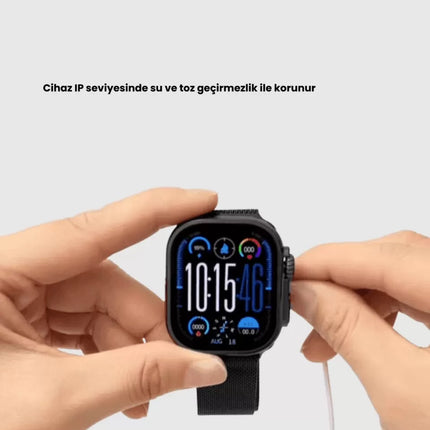 AMOLED Akıllı Saat Bluetooth Arama Su Geçirmez Yeni Nesil
