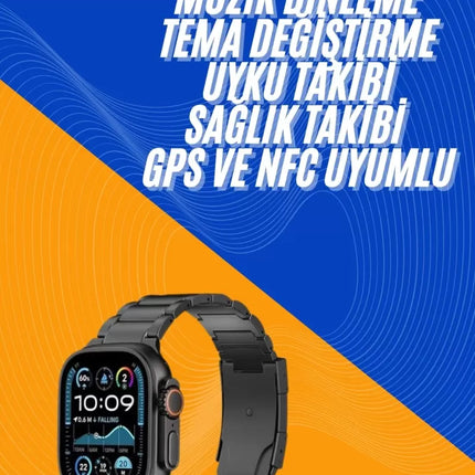 Akıllı Saat 3 Kordonlu Waterproof Adımsayar, Titreşim ve GPS Özelliği