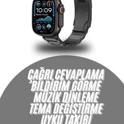 Akıllı Saat Arama Konuşma GPS ve NFC Özelliği 3 Kordonlu Amoled Ekran