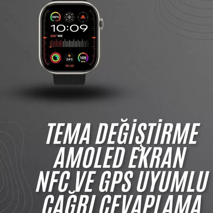 Akıllı saat 2.02 inch Nabız Ölçer Arama Konuşma Müzik Dinleme