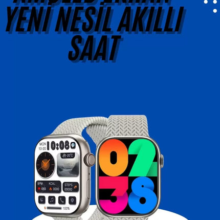 Akıllı Kol Saat Amoled Ekran Android ve İOS Uyumlu Arama Konuşma