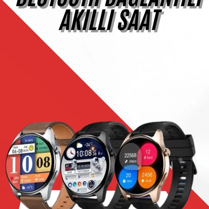 Akıllı Saat 1.5 Inç Amoled Ekran Çift Kordonlu GPS NFC Uyumlu