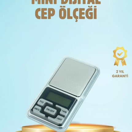 300 Gr Hassas Cep Terazisi Mavi Işıklı LCD Ekranlı