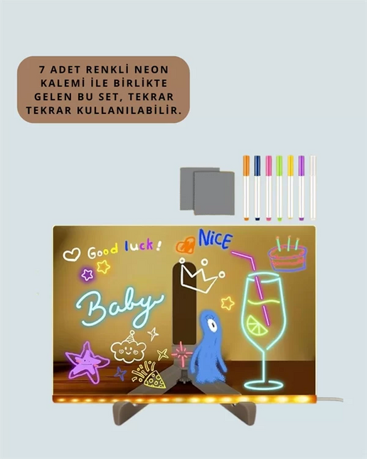 IŞIKLI YAZI TAHTASI