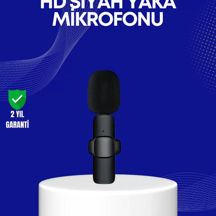 Lightning Girişli 2’li Kablosuz Yaka Mikrofonu Çift Kişilik Kayıt