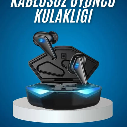 Bluetooth Kulaklık Oyuncu Kulaklığı RGB Işıklı Oyunlarda Düşük Gecikme