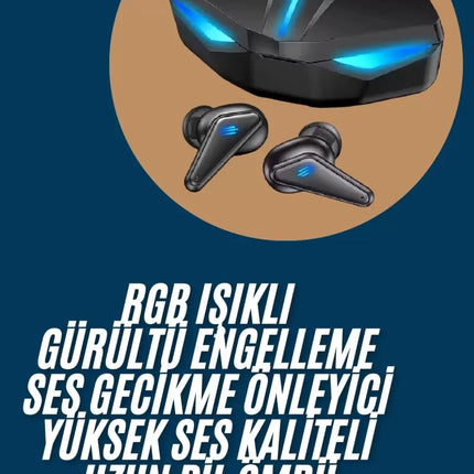 Wireless Kulaklık Mikrofonlu Bluetooth Oyuncu Kulaklığı