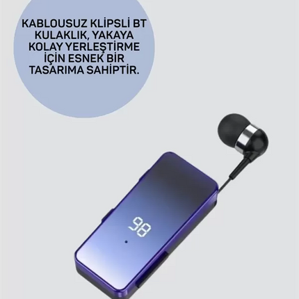 Yaka Klipsli Kablosuz Kulaklık – Eller Serbest Konforuyla Günlük Yaşama Uyum Sağlar