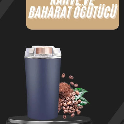 Dayanıklı Paslanmaz Çelik Kolay Kullanım Kahve Ve Baharat Öğütücü