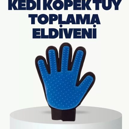 Yumuşak Silikonlu Kedi ve Köpek Tüy Toplama Eldiveni – Masaj Etkili Tüy Dökülme Önleyici