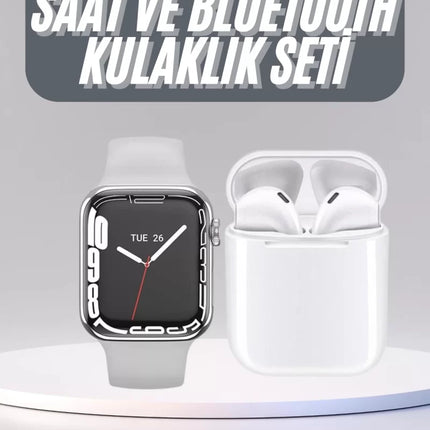 Akıllı Saat Kulaklık Hediyeli Uyku ve Sağlık Takibi Yapabilen Uzun Ömürlü