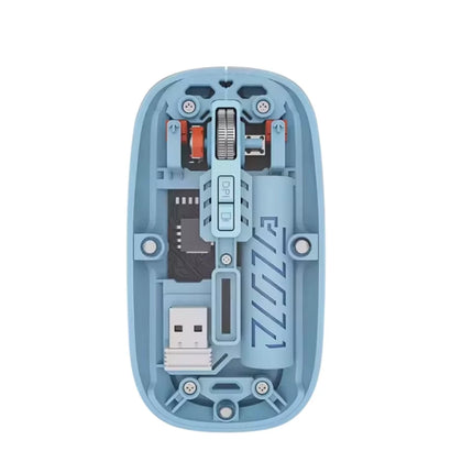800 1600 DPI Ayarlanabilir Mavi Kablosuz Mouse Pilli