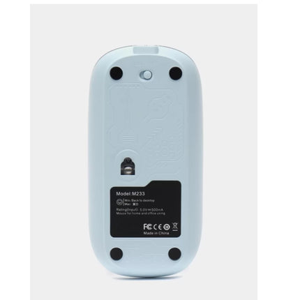800 1600 DPI Ayarlanabilir Mavi Kablosuz Mouse Pilli