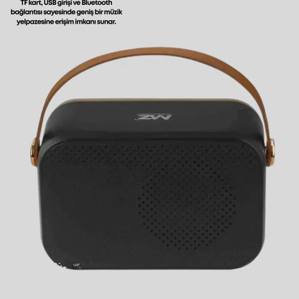 Retro Bluetooth Radyo – Nostaljik Tasarım, TF Kart ve USB Destekli