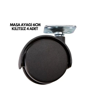 MASA AYAĞI 6CM KİLİTSİZ 4 ADET