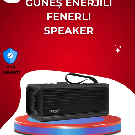 J-IPOX P520 Solar Enerjili Bluetooth Hoparlör FM Radyolu 8W Ses
