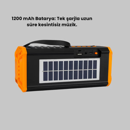 J-IPOX P520 Solar Enerjili Bluetooth Hoparlör FM Radyolu 8W Ses