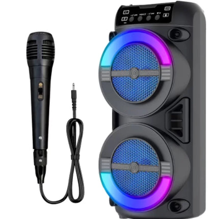 LED Işıklı Kablosuz Bluetooth Hoparlör USB TF Kart Destekli