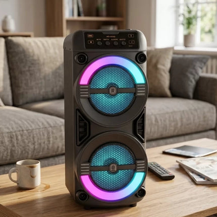 Taşınabilir Bluetooth Hoparlör RGB Işık Efektli Stereo Ses