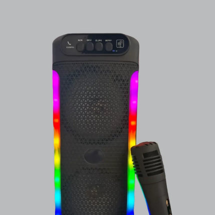 Yüksek Ses Güçlü Kablosuz Hoparlör  Karaoke Mikrofonlu